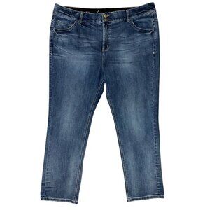 Lane Bryant Jeans Womens 26 Short Blue Straight Fit Tighter Tummy Denim Pants